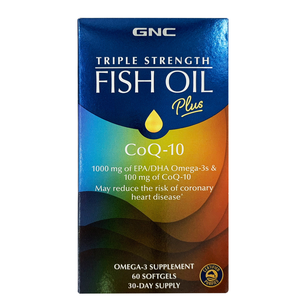 GNC Triple Strength Fish Oil Plus CoQ-10 60s