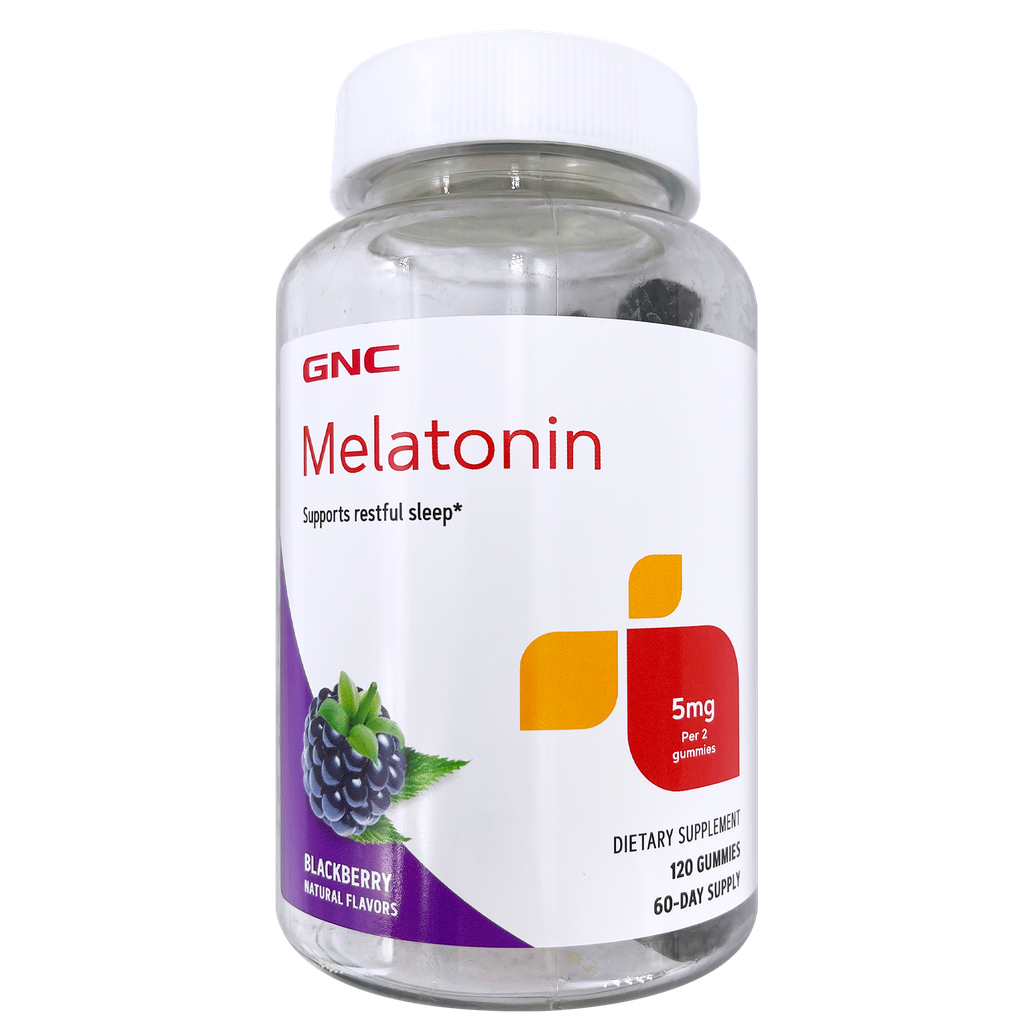 GNC Melatonin Gummies 5 mg - Blackberry 120s