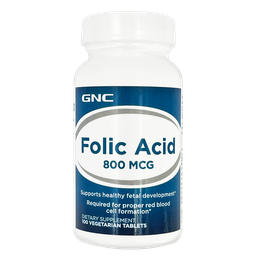 [048107121402] GNC Folic Acid 800 mcg 100s