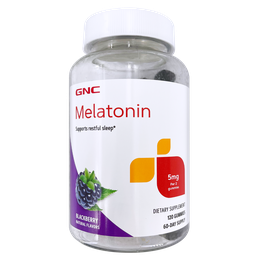 [048107217501] GNC Melatonin Gummies 5 mg - Blackberry 120s